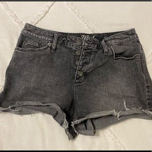 WORN ONCE Black Denim Shorts